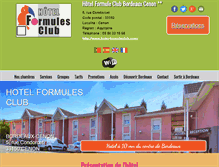 Tablet Screenshot of hotel-formuleclub.com